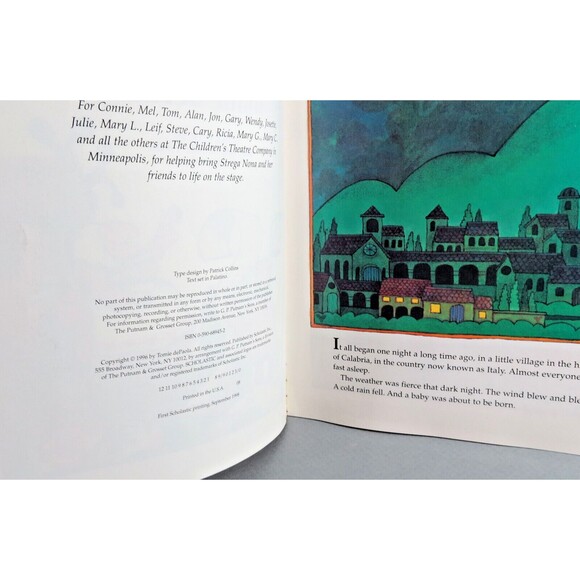 Strega Nona Her Story w/ Cassette 1st Scholastic 1998 School Edition - Picture 6 of 8